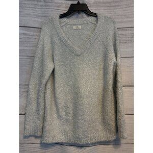 Lou & Grey Women's Sparkly Knit V-Neck Sweater S